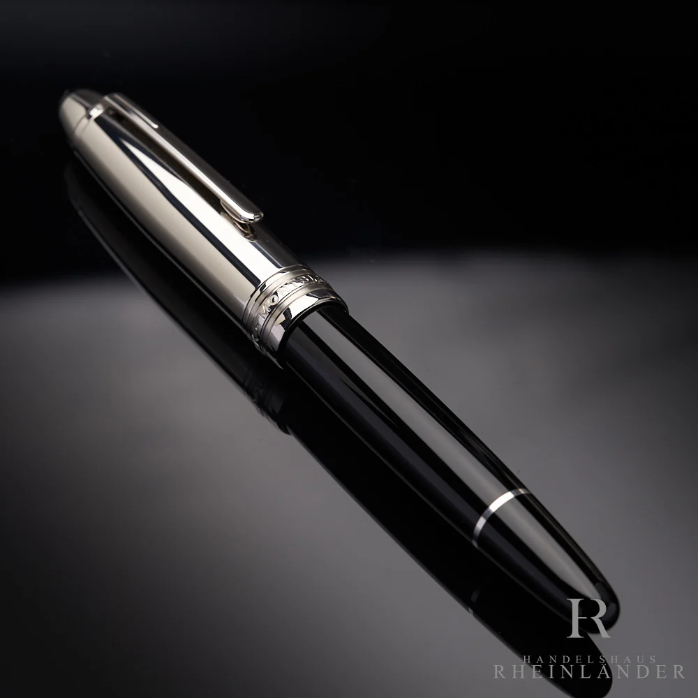 Montblanc Solitaire Stainless Steel Doué Le Grand Füllfederhalter ID 03997 OVP - Image 2