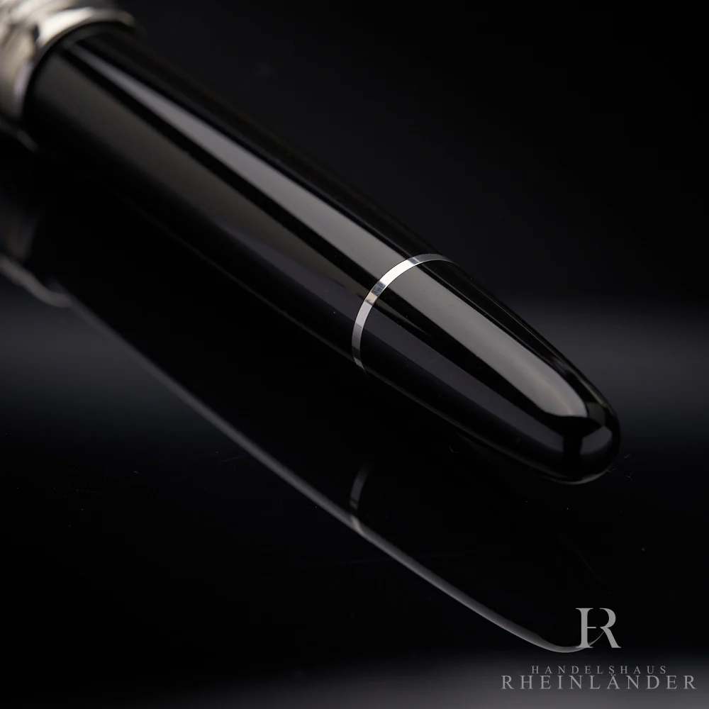 Montblanc Solitaire Stainless Steel Doué Le Grand Füllfederhalter ID 03997 OVP - Image 3