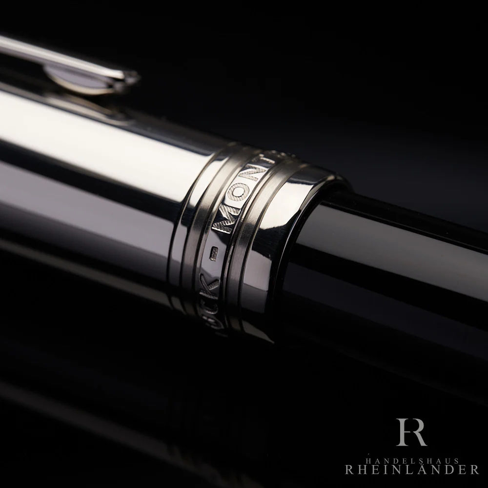 Montblanc Solitaire Stainless Steel Doué Le Grand Füllfederhalter ID 03997 OVP - Image 5