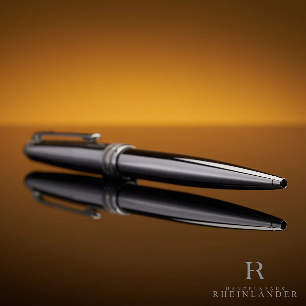 Montblanc Meisterstück Solitaire Royal Steel Classique Ballpoint Pen ID 6118 OVP - Image 3