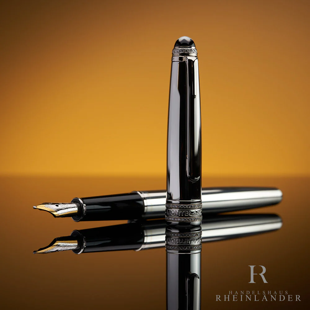 Montblanc Meisterstück Solitaire Royal Steel Classique Füllfederhalter 10244