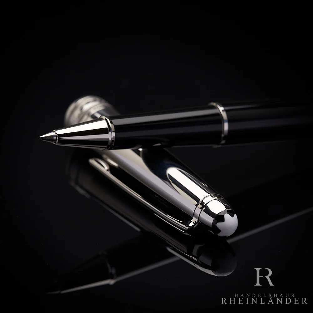 Montblanc Solitaire Stainless Steel Doué Classique Rollerball Fineliner ID 5019 - Image 5
