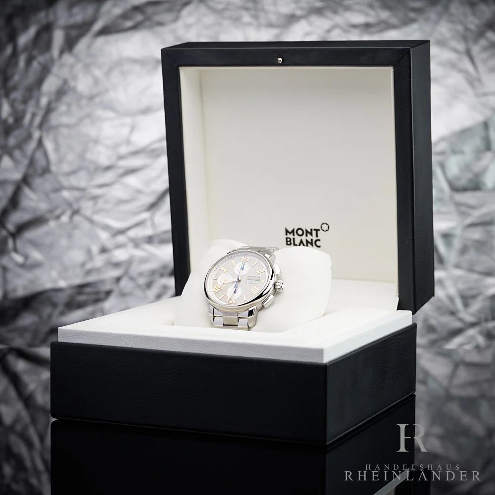 Montblanc Star Legacy 43mm Steel Automatic Chronograph Armbanduhr 126102 ID