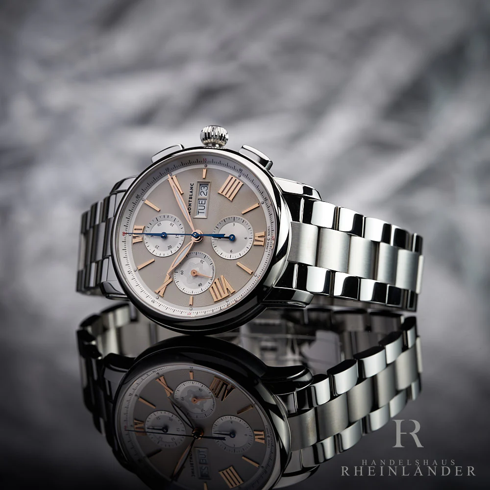 Montblanc Star Legacy 43mm Steel Automatic Chronograph Armbanduhr 126102 ID - Image 3