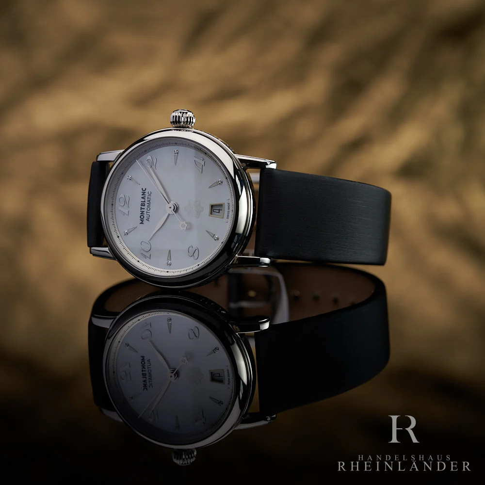 Montblanc Star Traditional Steel 36mm Automatic Watch Stainless Steel ID 107118 - Image 3