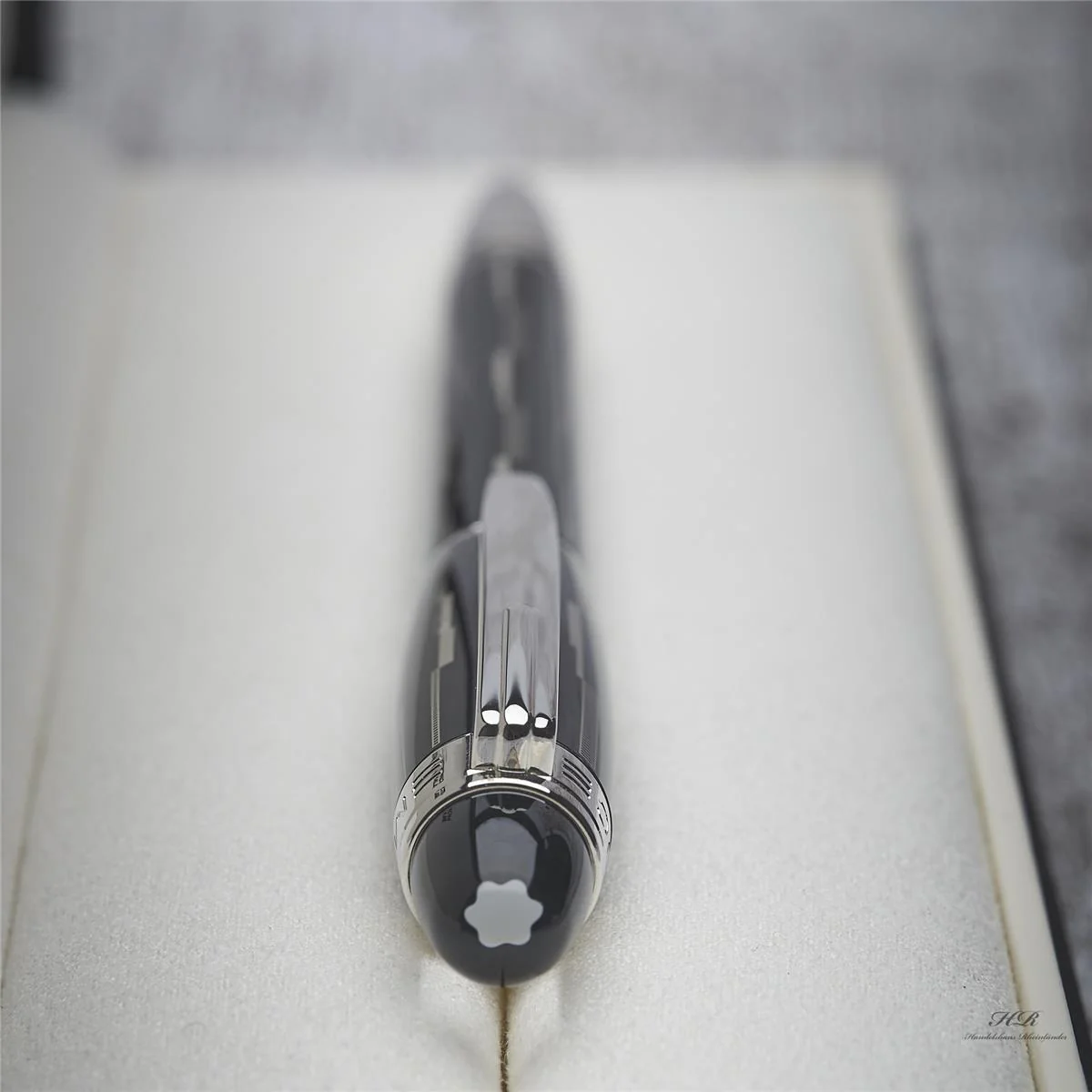 Montblanc Starwalker Black Mystery Roller Ball Fine Liner Edelharz ID 104226 OVP - Image 5