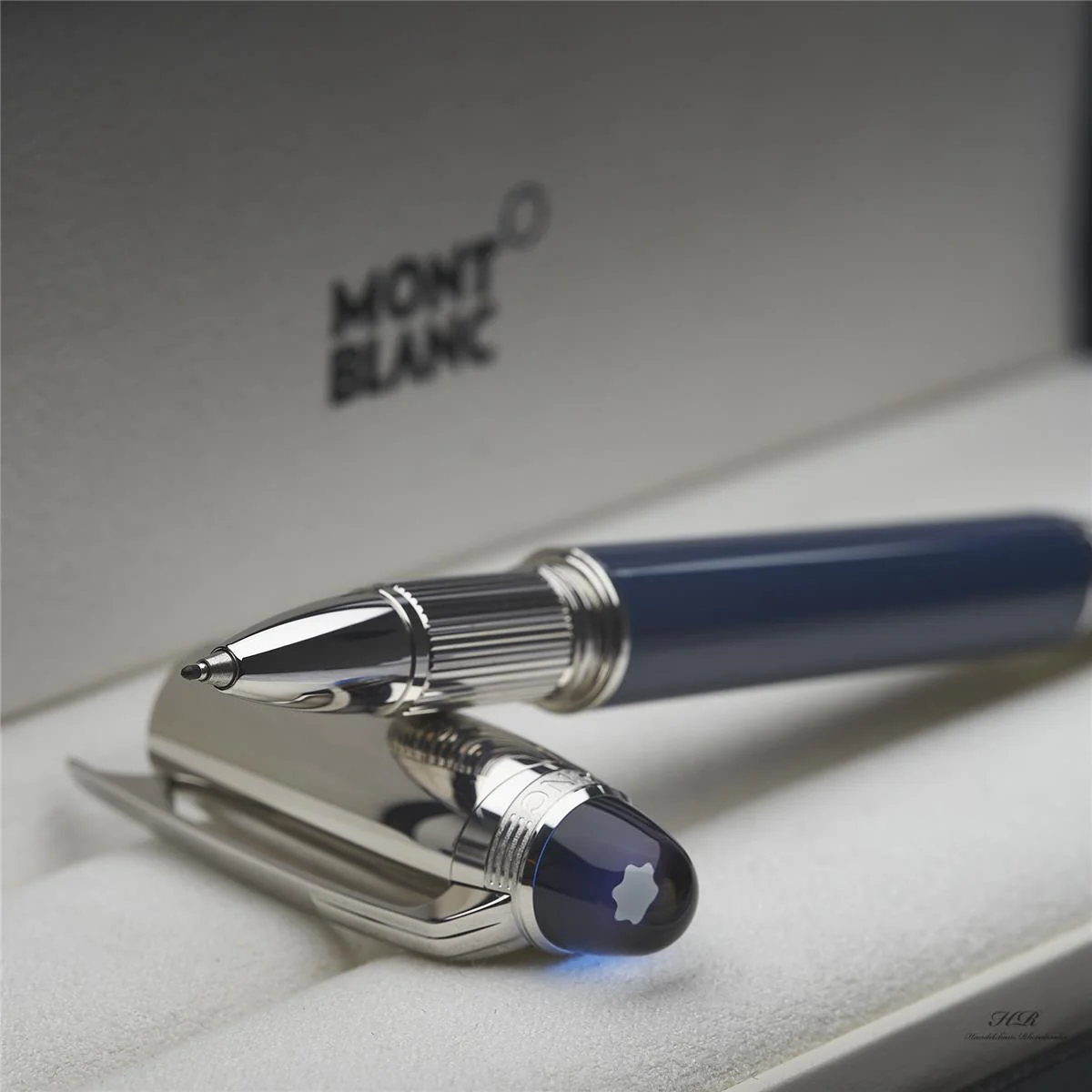 Montblanc Starwalker Blue Planet Doué Roller Ball Fine Liner Blau ID 125260 OVP - Image 6