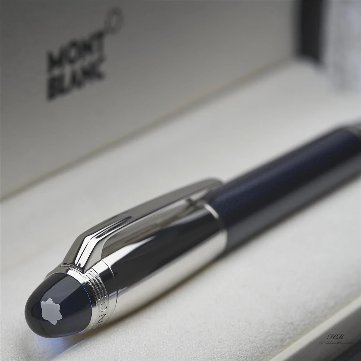 Montblanc Starwalker Blue Planet Metal Rollerball Fine Liner Blau ID 125285 OVP - Image 2