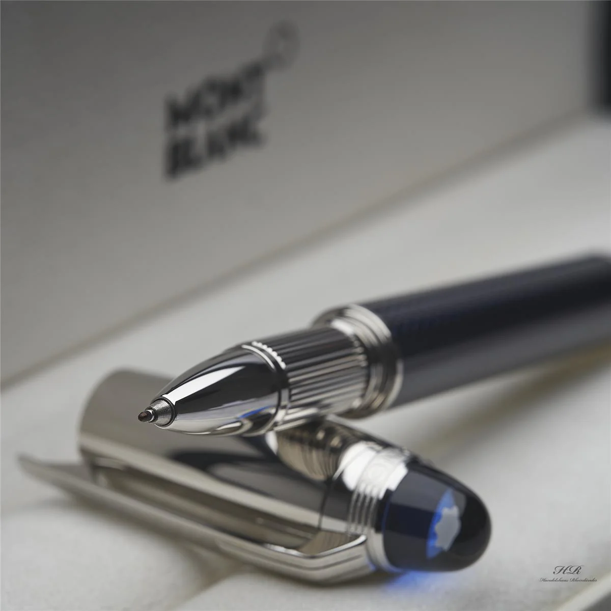 Montblanc Starwalker Blue Planet Metal Rollerball Fine Liner Blau ID 125285 OVP - Image 6