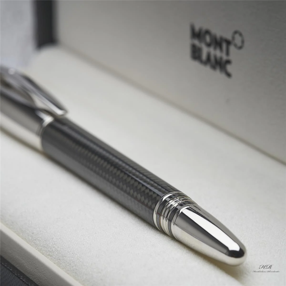 Montblanc Starwalker Carbon Line Roller Ball Fine Liner Platiniert ID 109362 OVP - Image 3