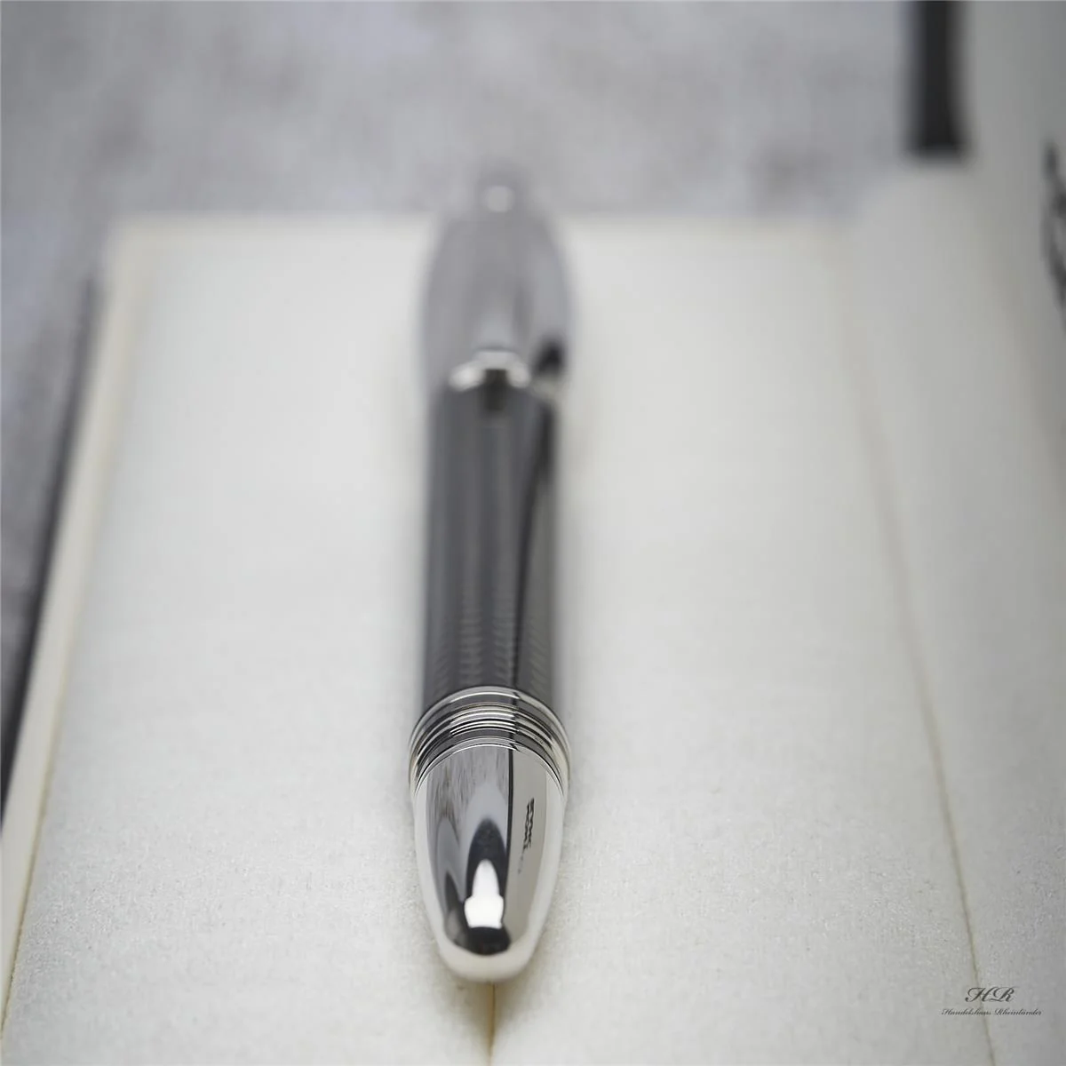 Montblanc Starwalker Carbon Line Roller Ball Fine Liner Platiniert ID 109362 OVP - Image 4