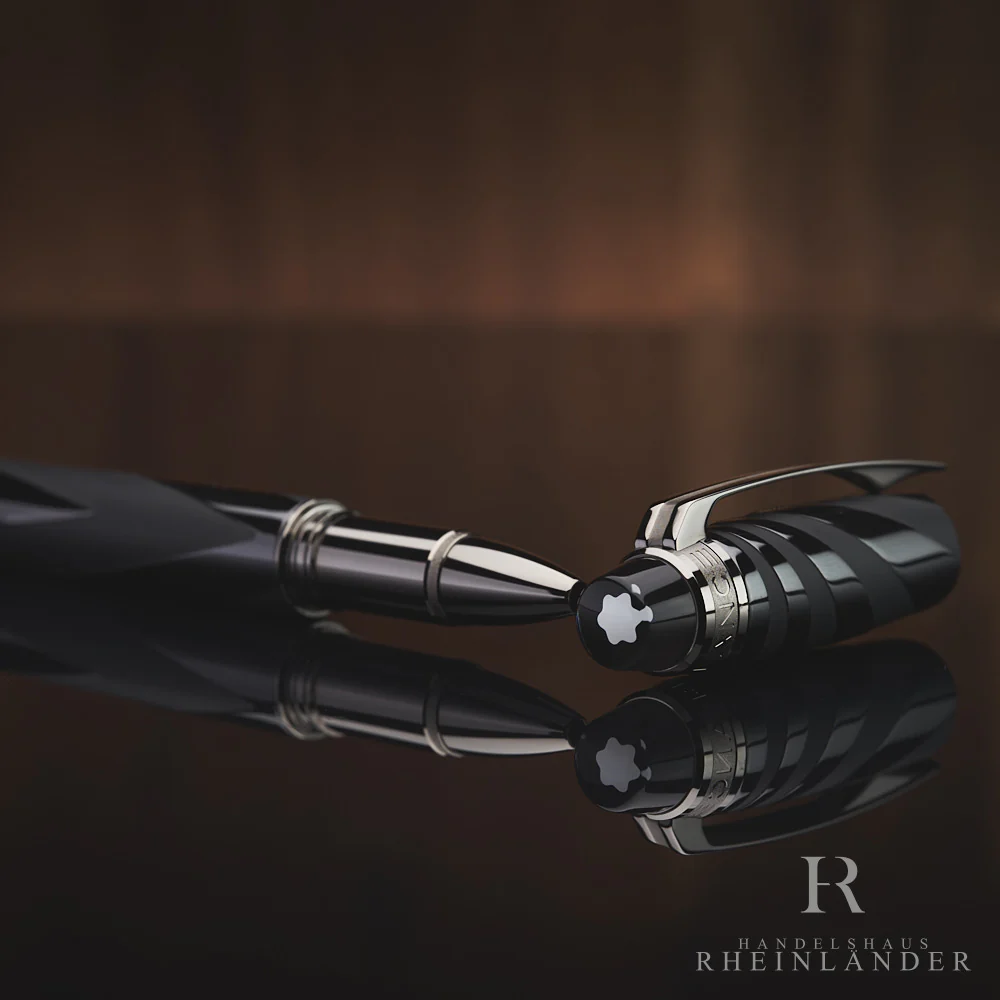 Montblanc Starwalker Ceramics Black Rollerball Fineliner Rhodium ID 114745 OVP - Image 5