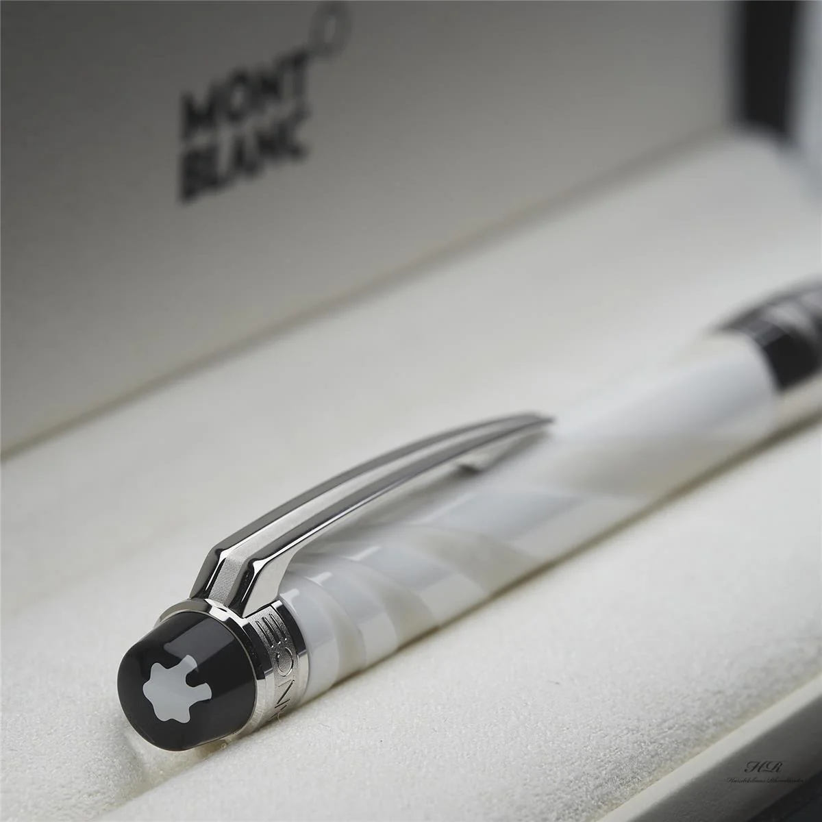 Montblanc Starwalker Ceramics Doué White Platiniert Kugelschreiber ID 114793 OVP - Image 2