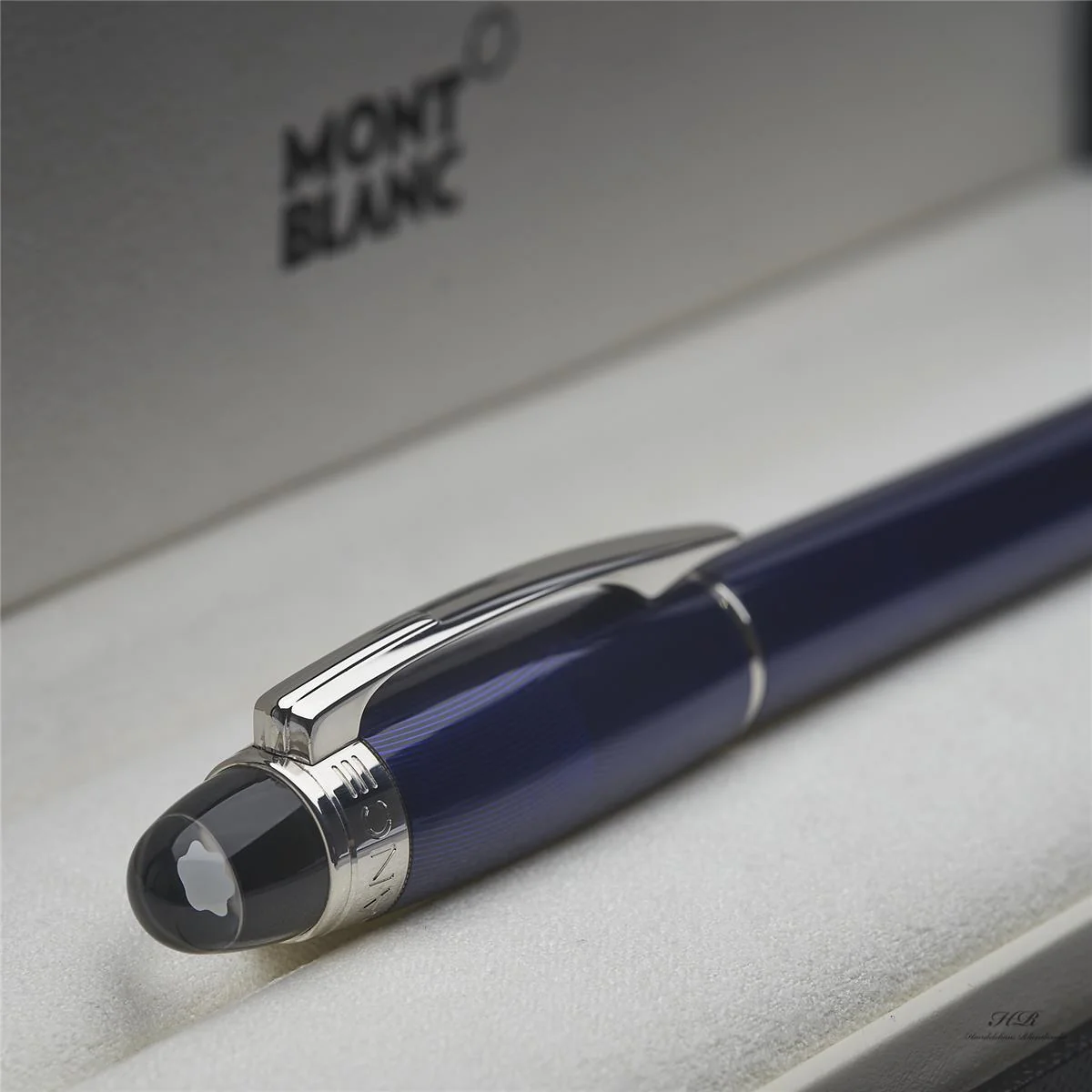Montblanc Starwalker Cool Blue Line Guillochiert Füllfederhalter ID 09976 OVP - Image 2