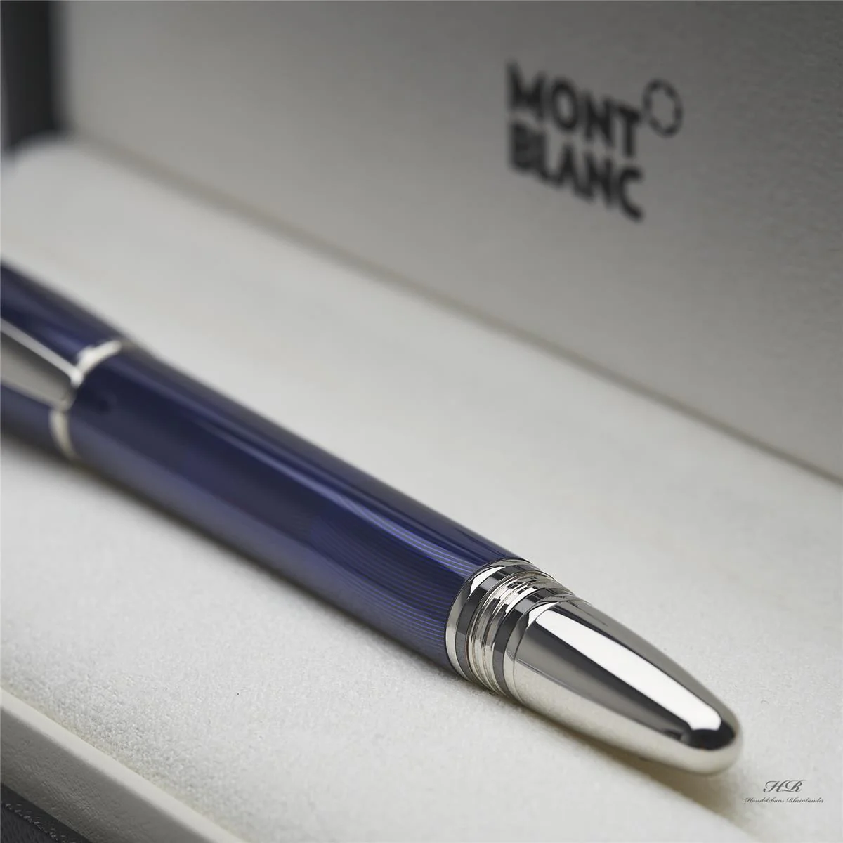 Montblanc Starwalker Cool Blue Line Guillochiert Füllfederhalter ID 09976 OVP - Image 3