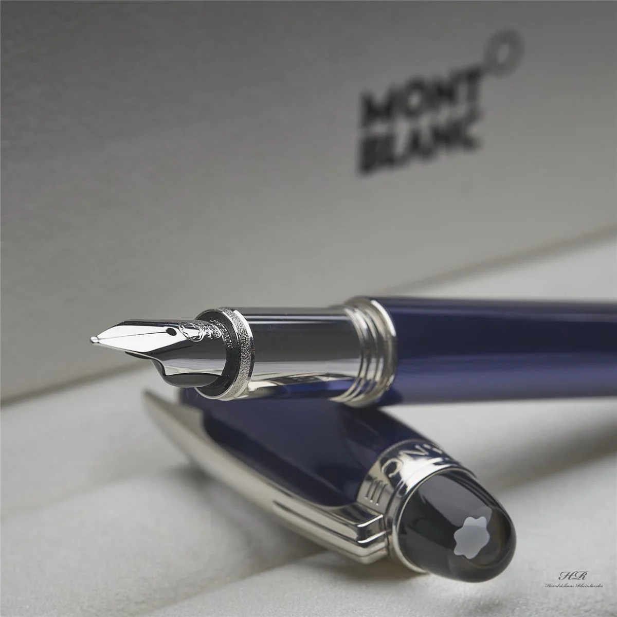 Montblanc Starwalker Cool Blue Line Guillochiert Füllfederhalter ID 09976 OVP - Image 6
