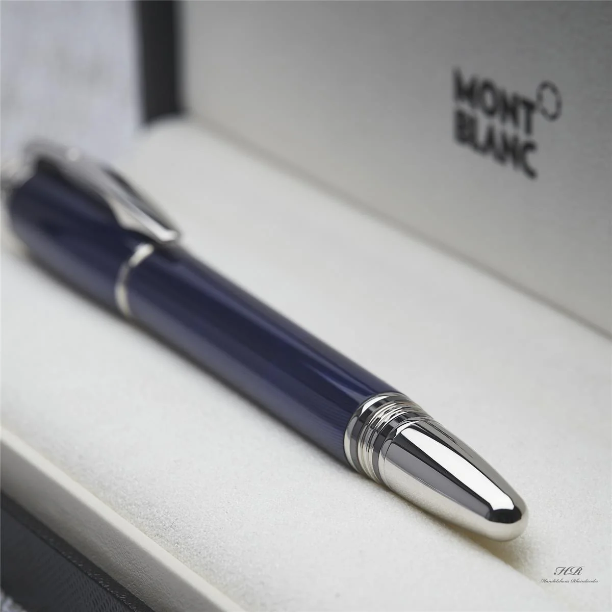 Montblanc Starwalker Cool Blue Line Rollerball fine Liner Guilloche ID 09978 OVP - Image 3