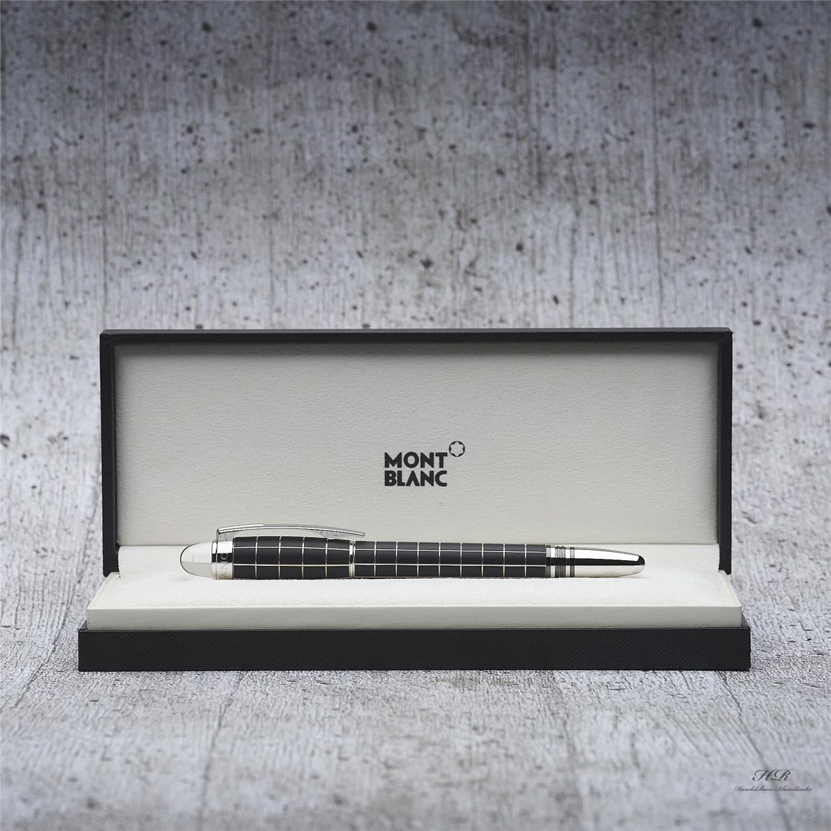 Montblanc Starwalker Metal Rubber Line Rollerball Fineliner Platiniert ID 08856
