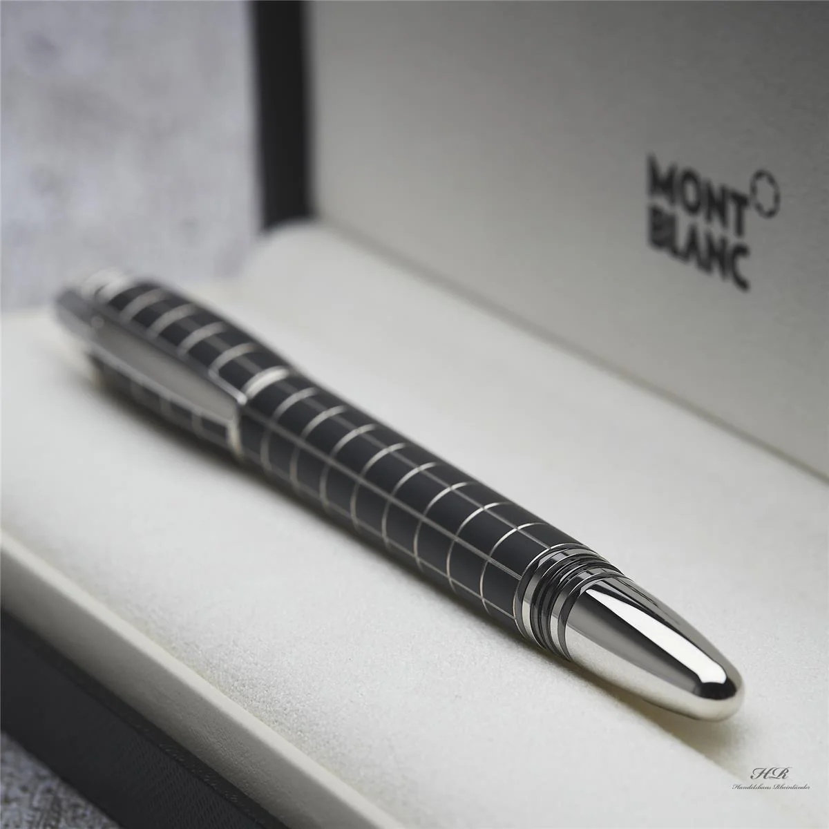 Montblanc Starwalker Metal Rubber Line Rollerball Fineliner Platiniert ID 08856 - Image 3