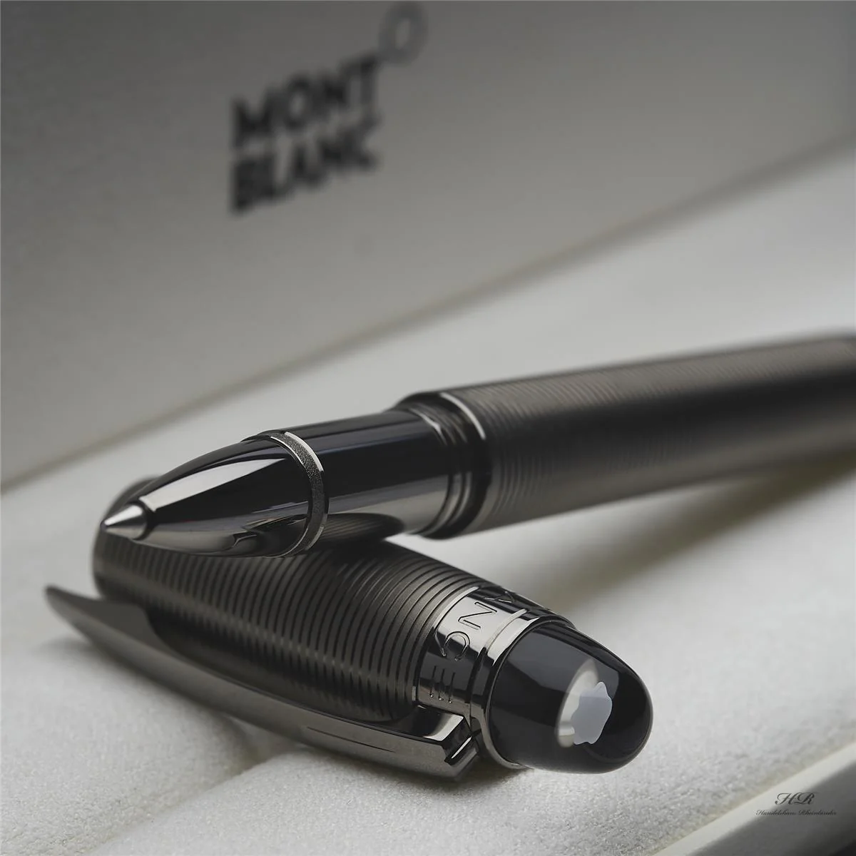 Montblanc Starwalker Midnight Black Metal Rollerball Fineliner ID 105648 OVP - Image 6