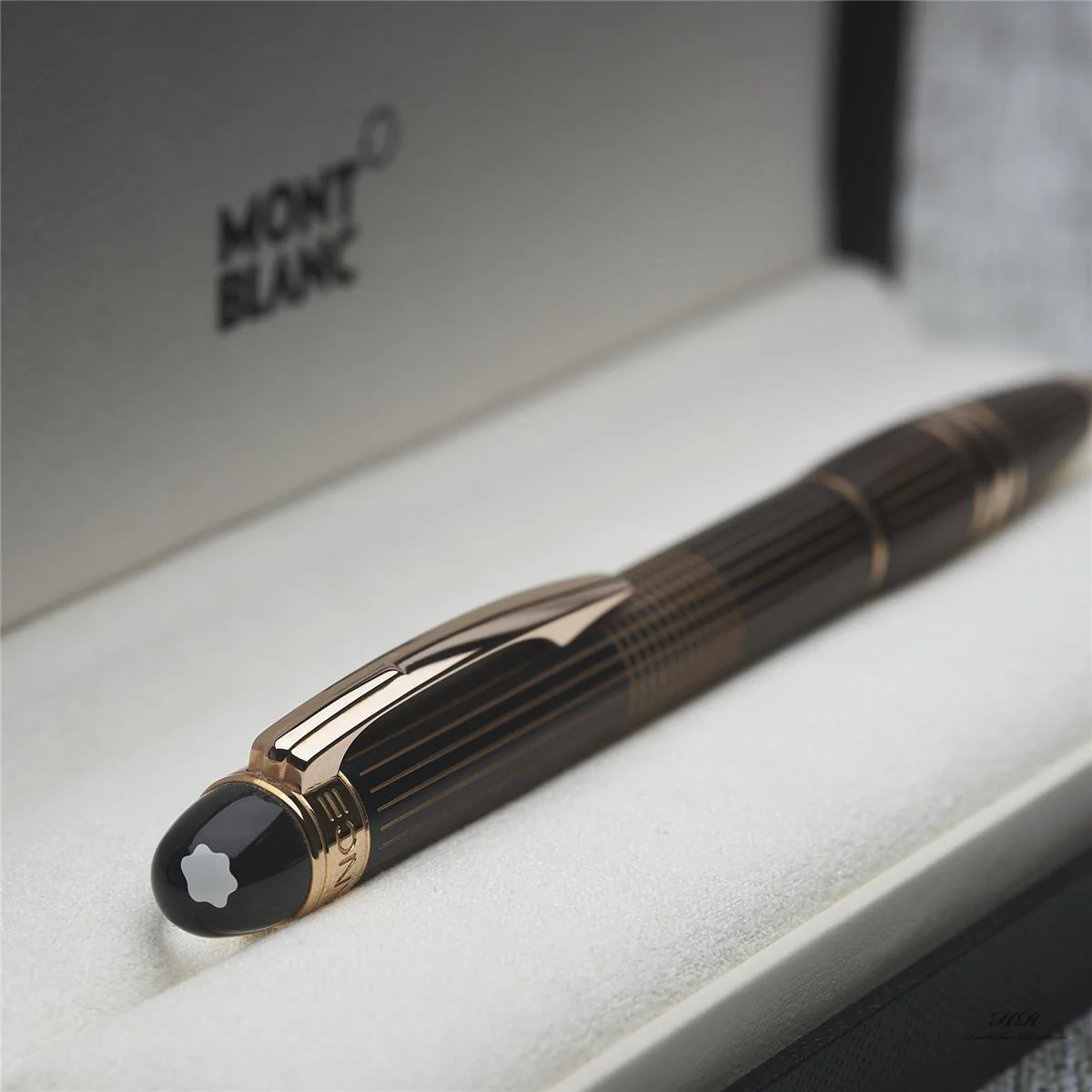 Montblanc Starwalker Red Gold Metal Line Kugelschreiber ID 106869 Kuli mit OVP - Image 2