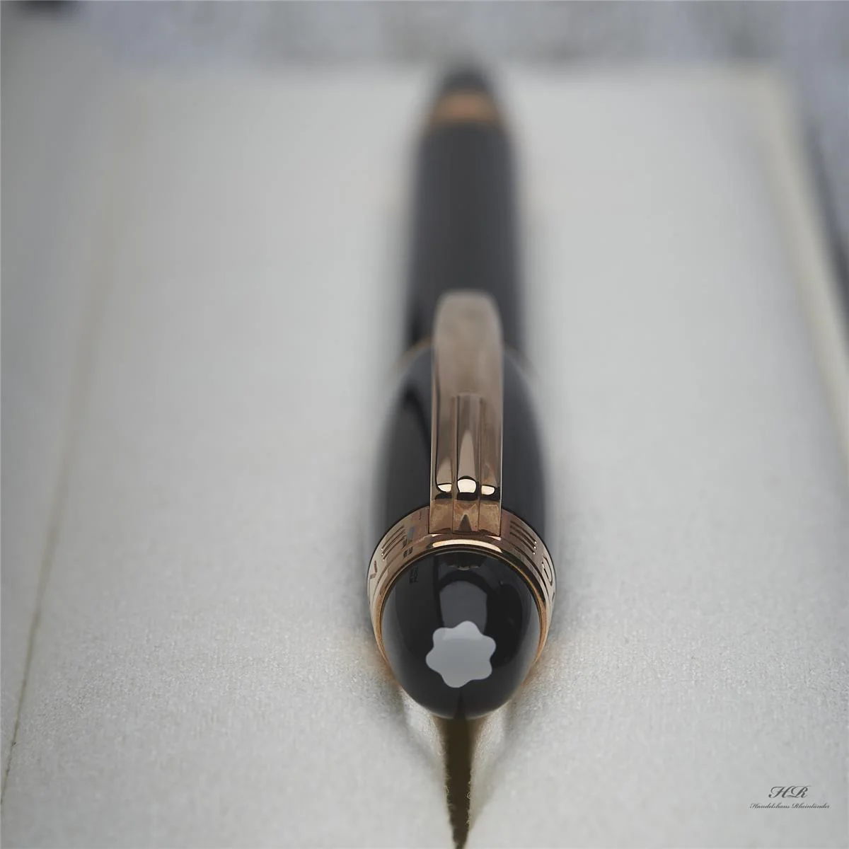 Montblanc Starwalker 14K Red Gold Black Resin Line Füllfederhalter ID 105651 OVP - Image 3