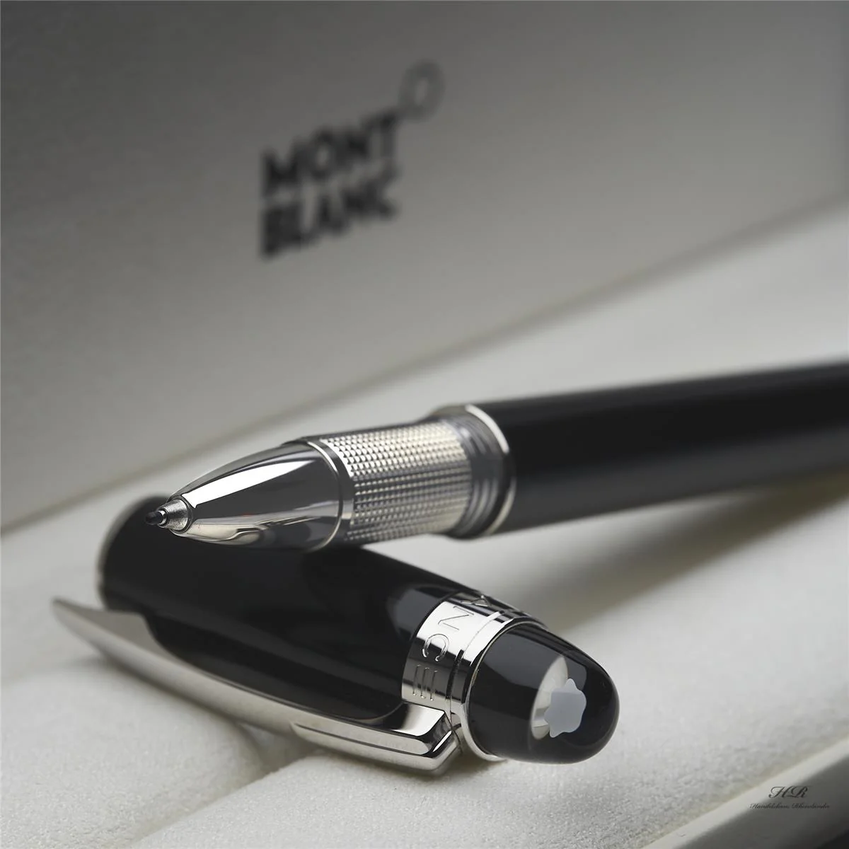 Montblanc Starwalker Resin Line Roller Ball Liner Black Platiniert ID 08485 OVP - Image 6