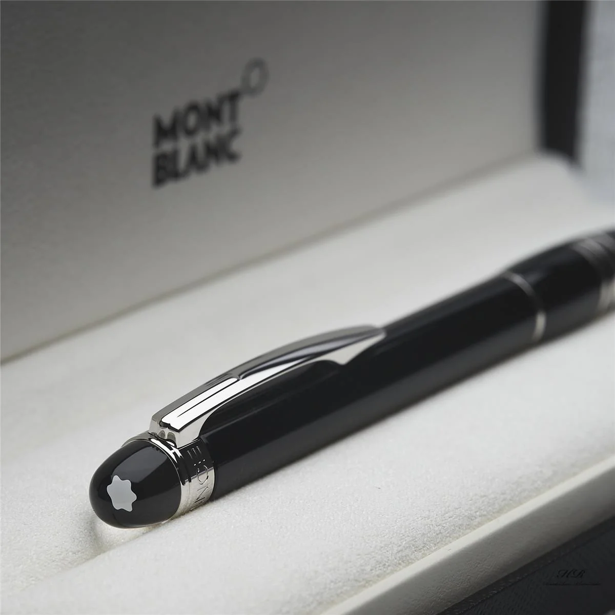 Montblanc Starwalker Resin Line Kugelschreiber Schwarz Platiniert ID 08486 OVP - Image 2