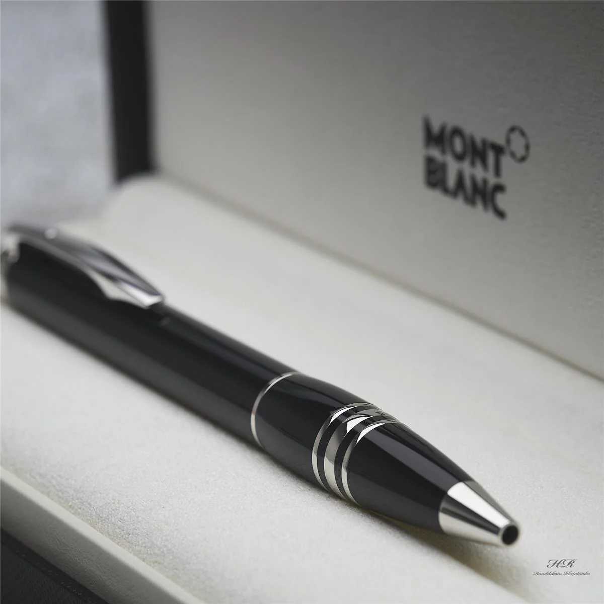 Montblanc Starwalker Resin Line Kugelschreiber Schwarz Platiniert ID 08486 OVP - Image 3