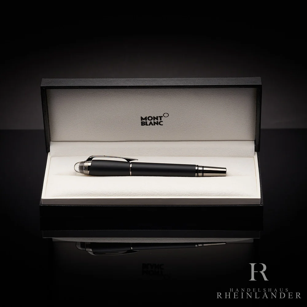 Montblanc Starwalker Edelharz Ultra Black Rollerball Fineliner ID 132516-126341