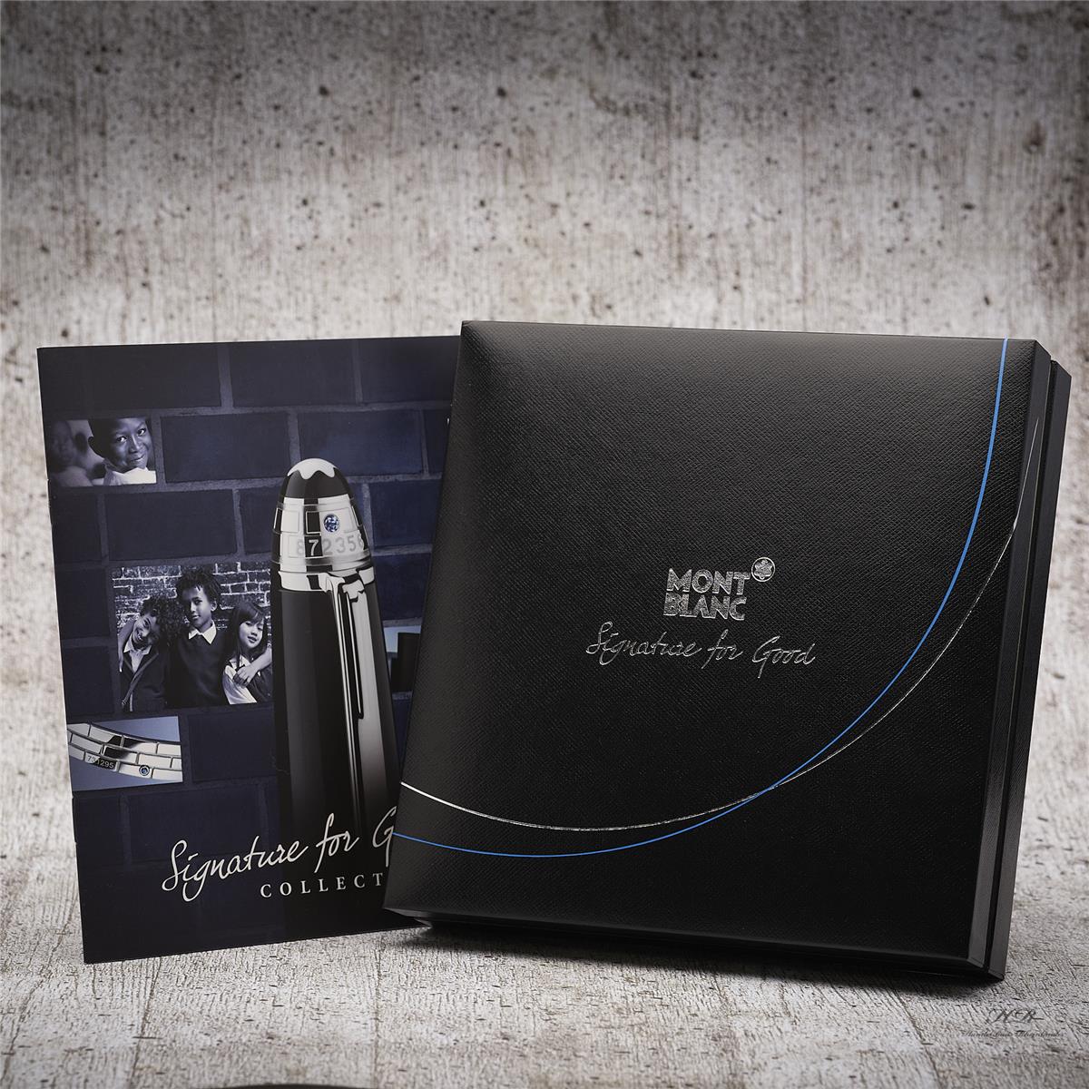 Montblanc Meisterstück Unicef 2013 Classique No 163 Platin Roller Ball ID 109354 - Image 6