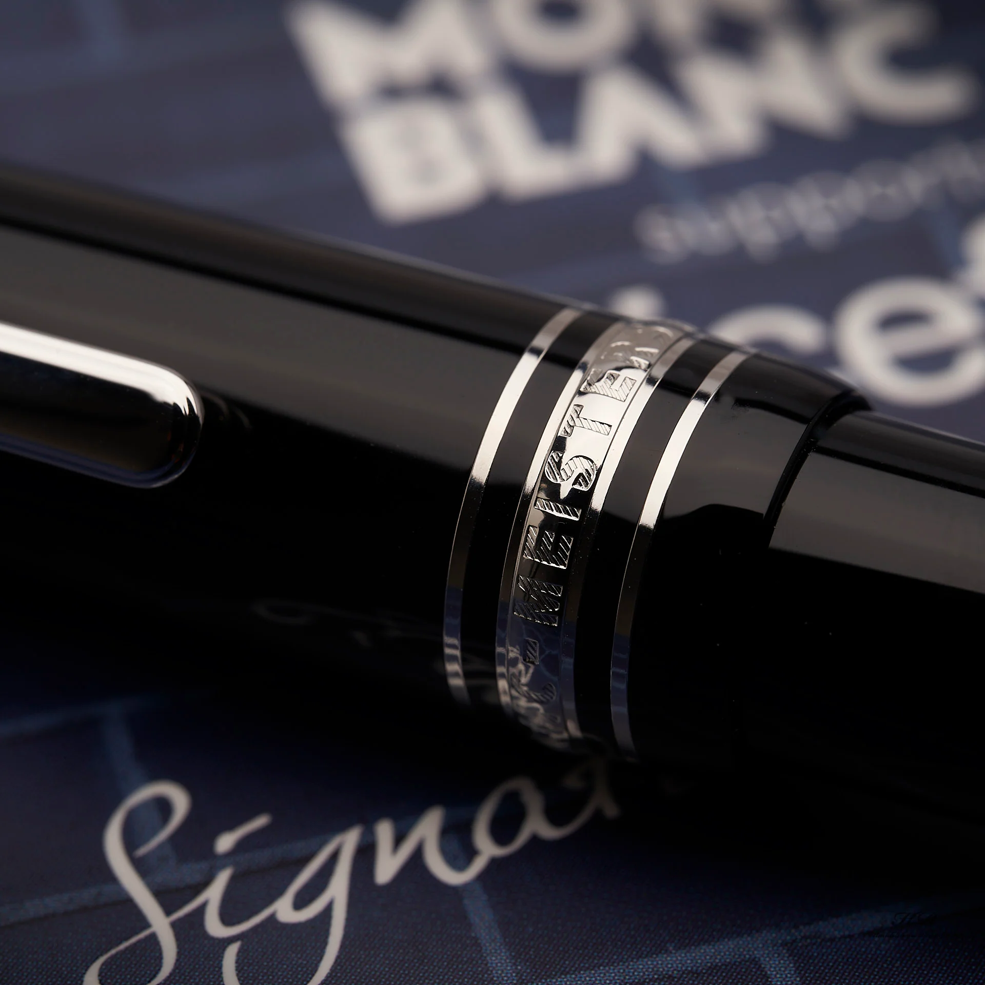 Montblanc Meisterstück Unicef 2013 Le Grand 161 Platin Kugelschreiber ID 109351 - Image 4