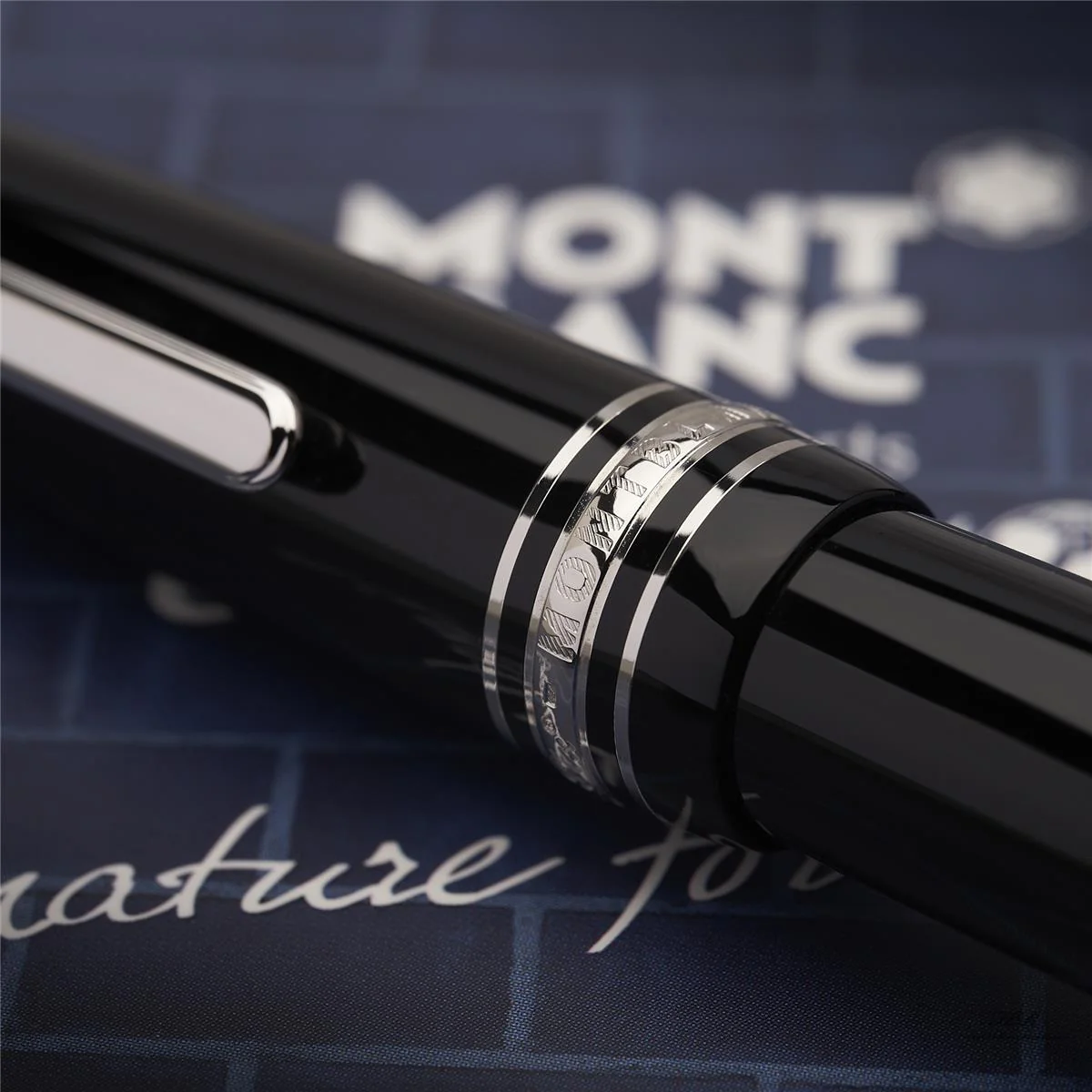 Montblanc Meisterstück Unicef 2013 Le Grand No 162 Platin Roller Ball ID 109350 - Image 4