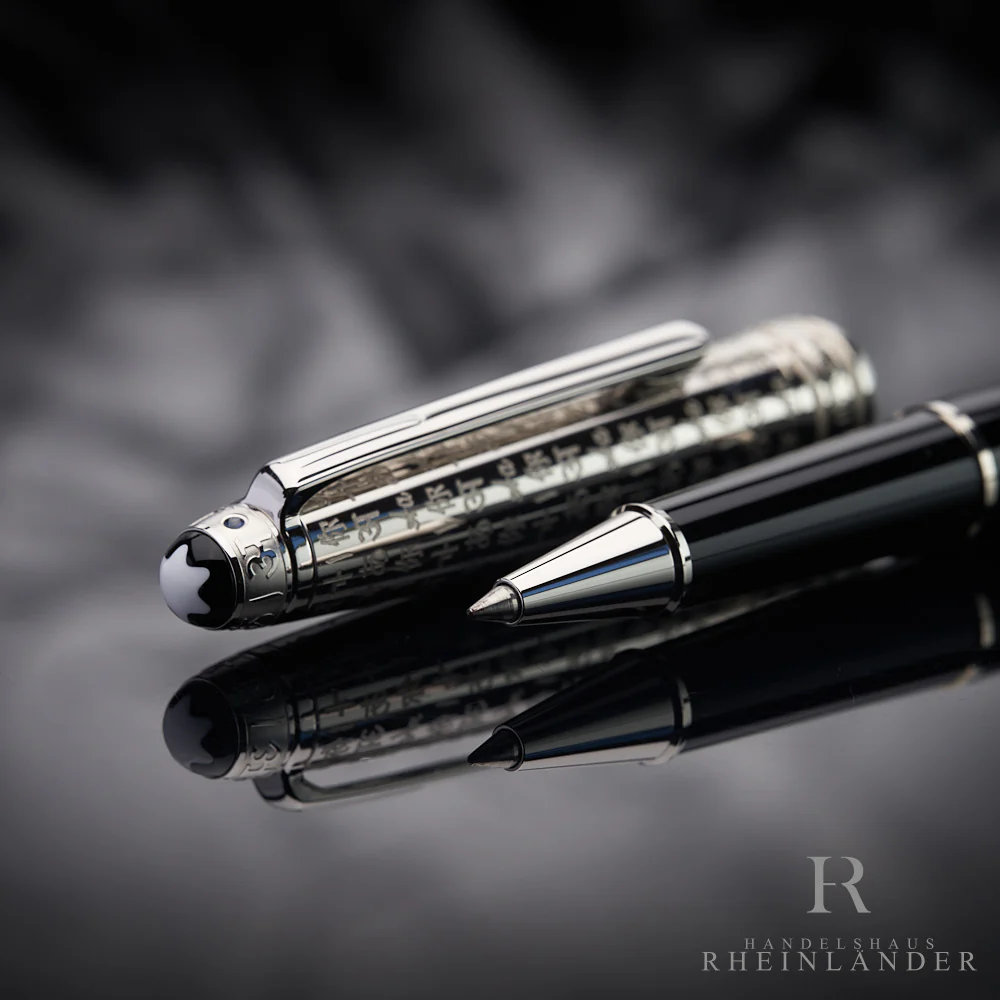 Montblanc Solitaire Doue UNICEF Classique Platin Rollerball Fineliner 116080 OVP - Image 5
