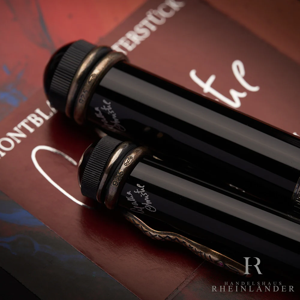 Montblanc Writers Edition Agatha Christie 2er Set Füllfederhalter Drehbleistift - Image 4