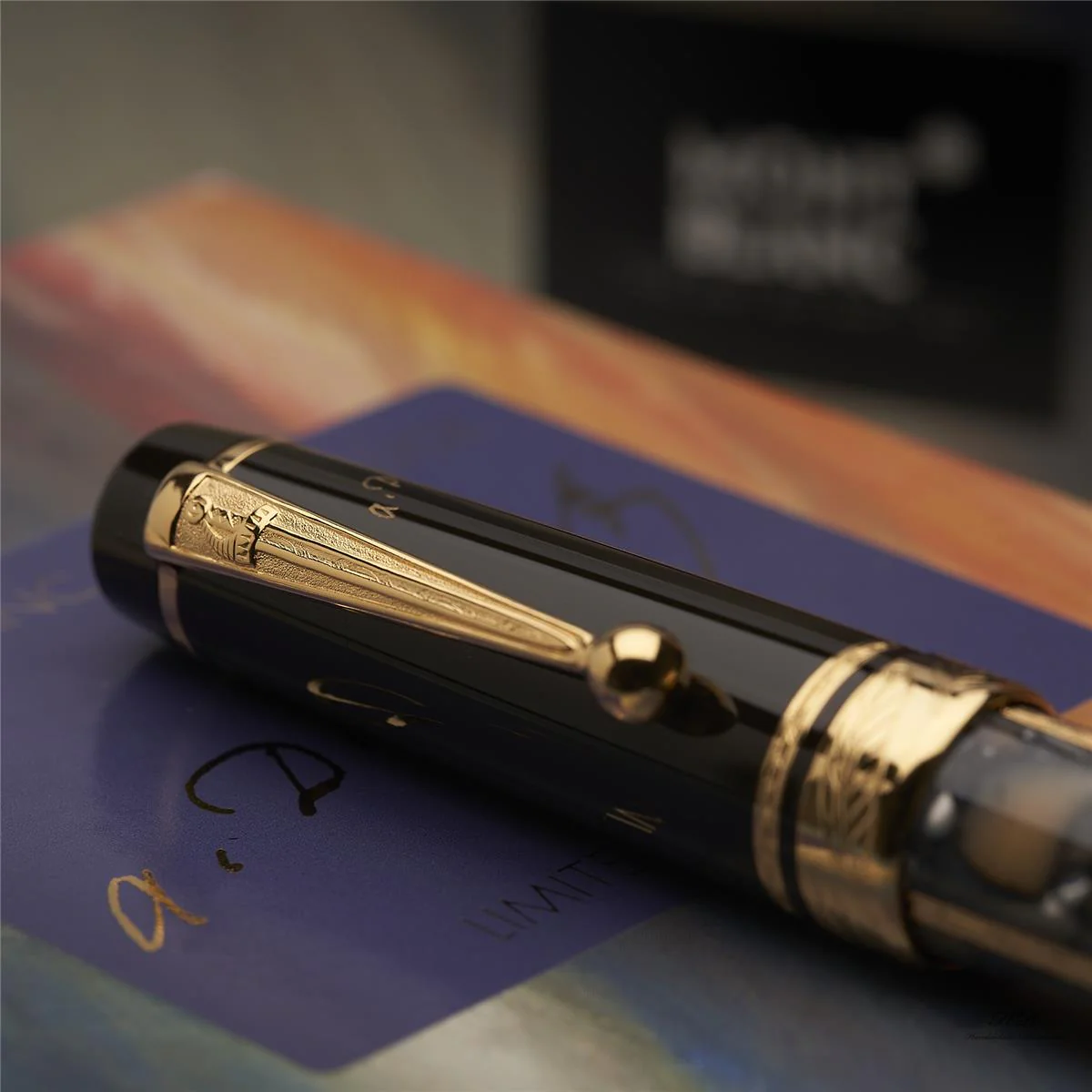 Montblanc Writers Edition von 1996 Alexandre Dumas Sohn Kugelschreiber ID 28644 - Image 3