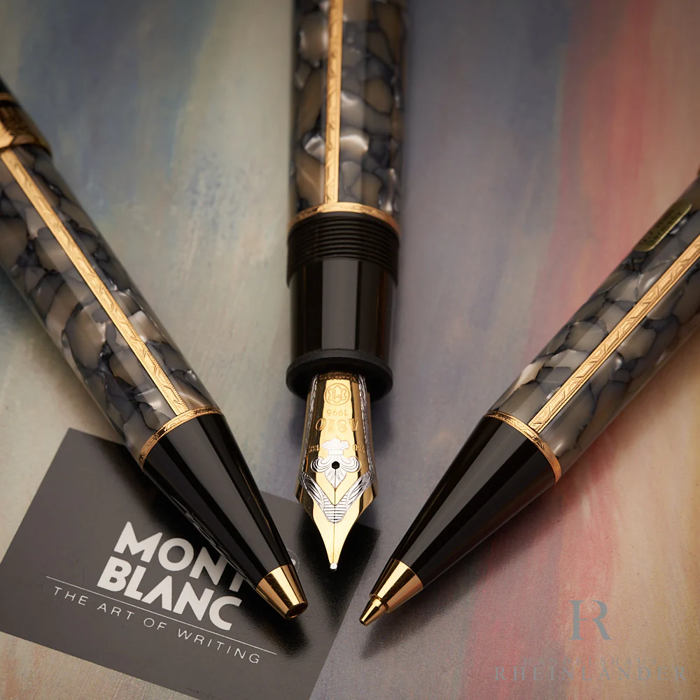Montblanc Writers Edition Set FP BP MP 1996 Alexandre Dumas Sohn  ID 28704 OVP - Image 3