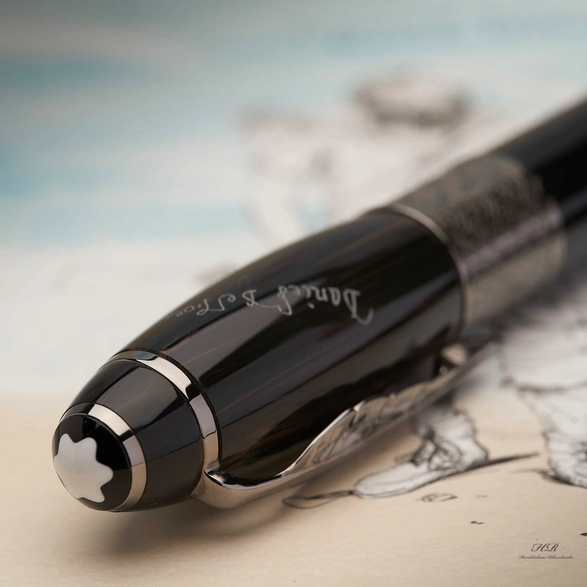 Montblanc Writers Edition von 2014 Daniel Defoe Füllfederhalter ID 110504 OVP - Image 2