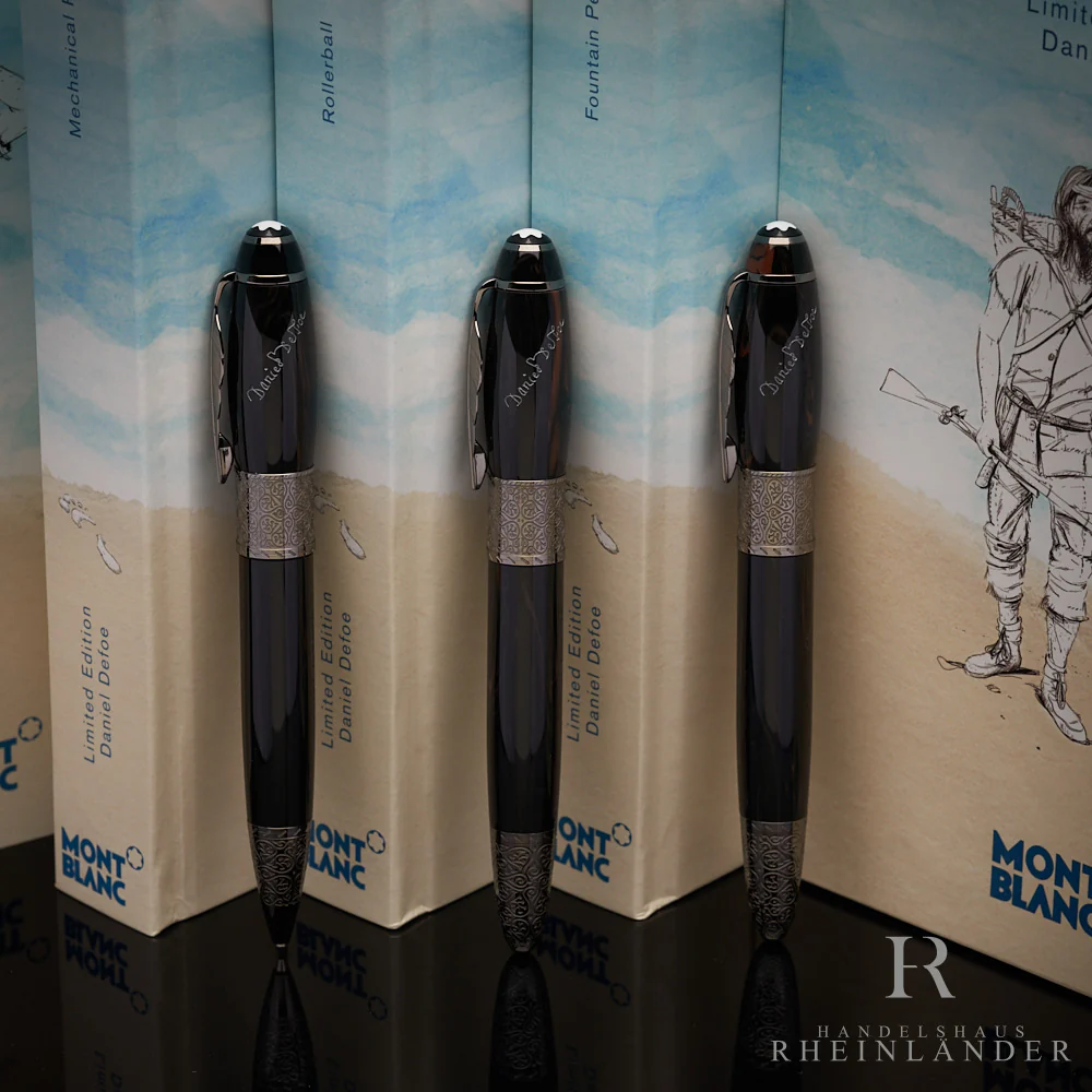 Montblanc Writers Edition Set 2014 Daniel Defoe FP RB MP Limited ID 110511 OVP - Image 2