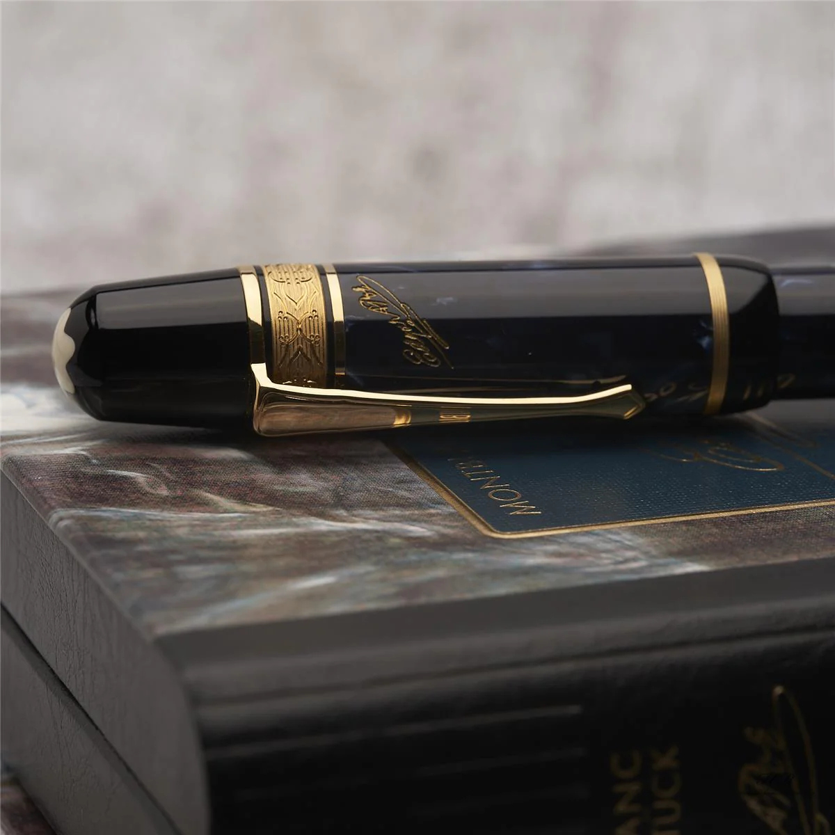Montblanc Writers Edition von 1998 Edgar Allan Poe Füllfederhalter ID 28650 OVP - Image 2