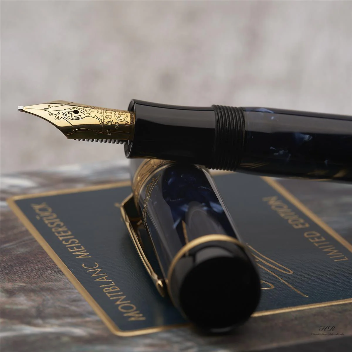 Montblanc Writers Edition von 1998 Edgar Allan Poe Füllfederhalter ID 28650 OVP - Image 3