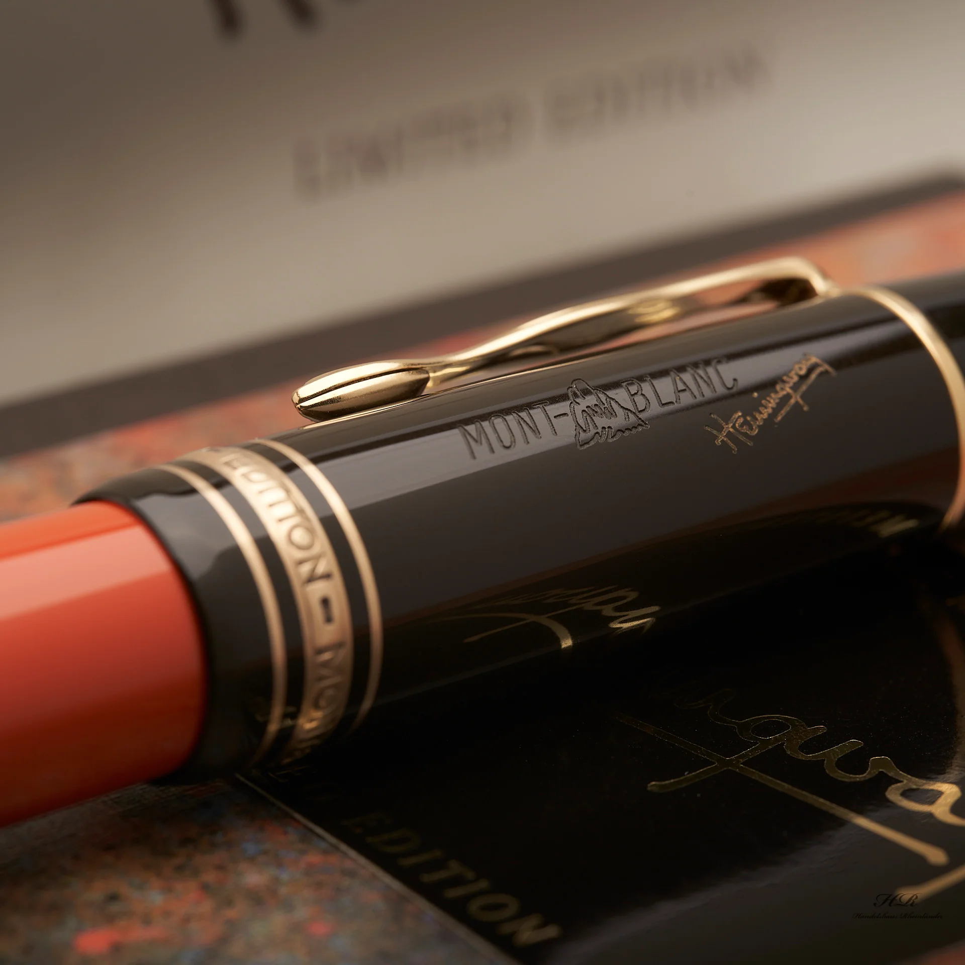 Montblanc Writers Edition 1992 Ernest Hemingway Set Fountain Pen Ballpoint Pen - Image 4