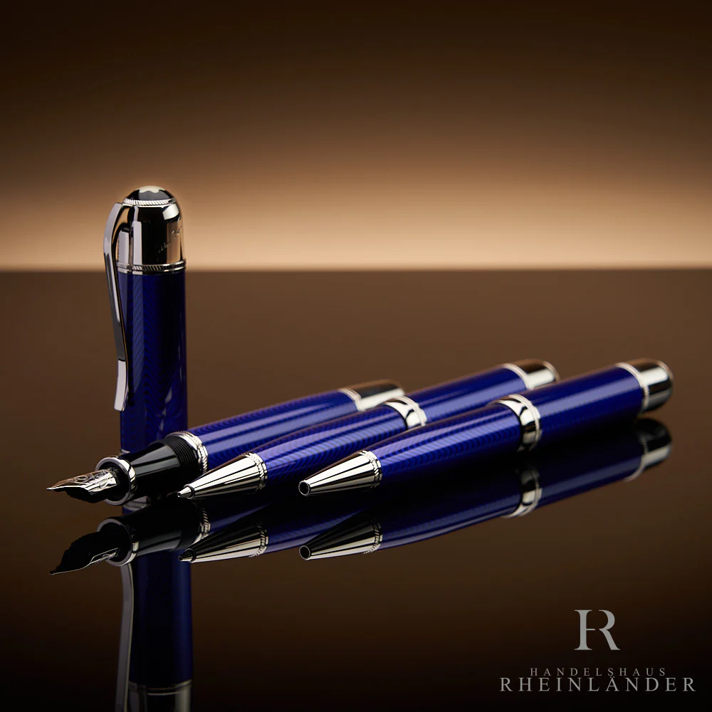 Montblanc Writers Edition Set 2003 Jules Verne Füller Kuli Bleistift ID 8495 OVP - Image 2