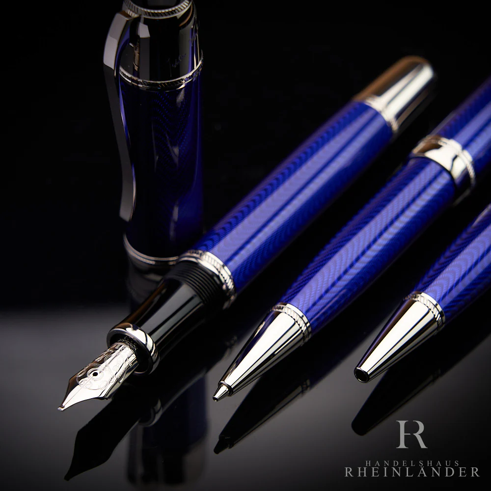 Montblanc Writers Edition Set 2003 Jules Verne Füller Kuli Bleistift ID 8495 OVP - Image 3