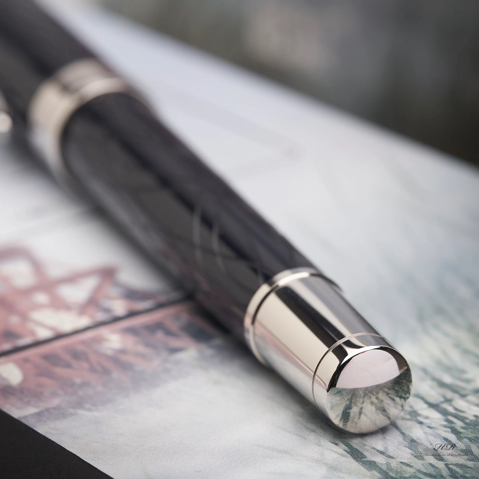 Montblanc Writers Edition von 2010 Mark Twain Roller Ball ID 105637 mit OVP - Image 3