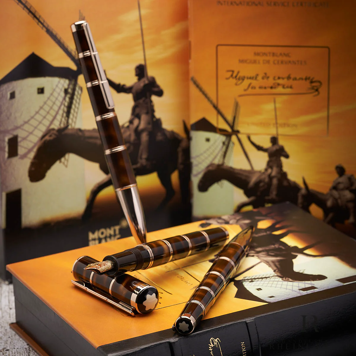 Montblanc Writers Edition 2005 Miguel de Cervantes 3er Set ID 35582 OVP SOLD OUT - Image 2