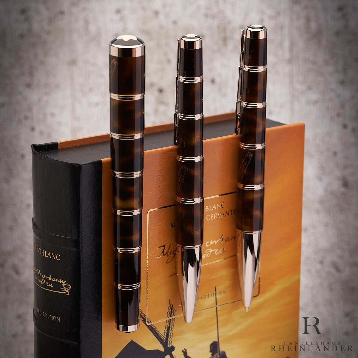 Montblanc Writers Edition 2005 Miguel de Cervantes 3er Set ID 35582 OVP SOLD OUT - Image 3