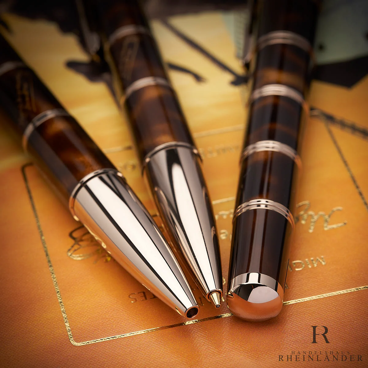 Montblanc Writers Edition 2005 Miguel de Cervantes 3er Set ID 35582 OVP SOLD OUT - Image 5