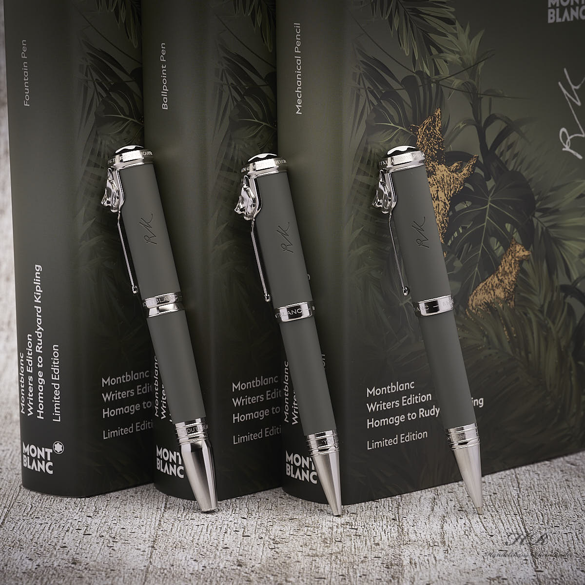 Montblanc Writers Edition von 2019 Hommage to Rudyard Kipling 3er Set ID 119830