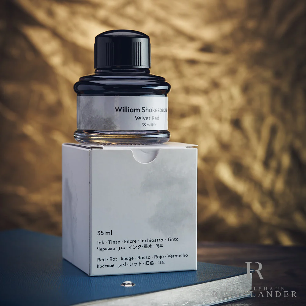 Montblanc Writers Edition William Shakespeare Tinte Ink 35ml Velvet Red 114959 - Image 2
